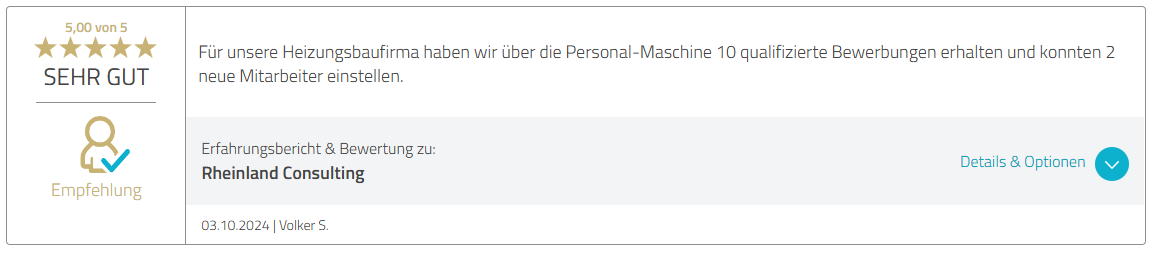 5-Sterne-Bewertung von Volker S. vom 3. Oktober 2024