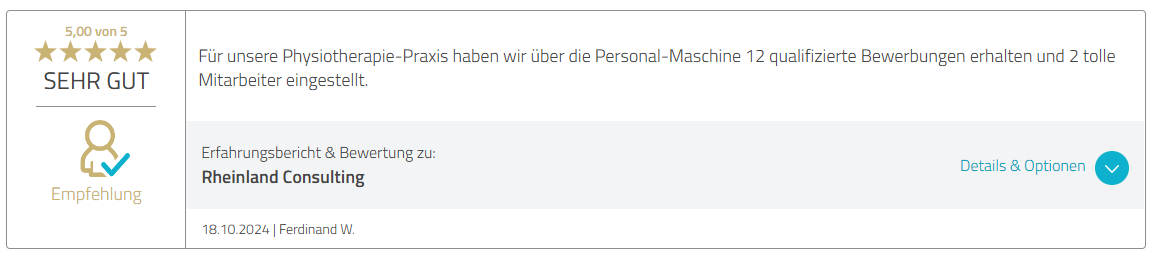 5-Sterne-Bewertung von Ferdinand W. vom 18. Oktober 2024