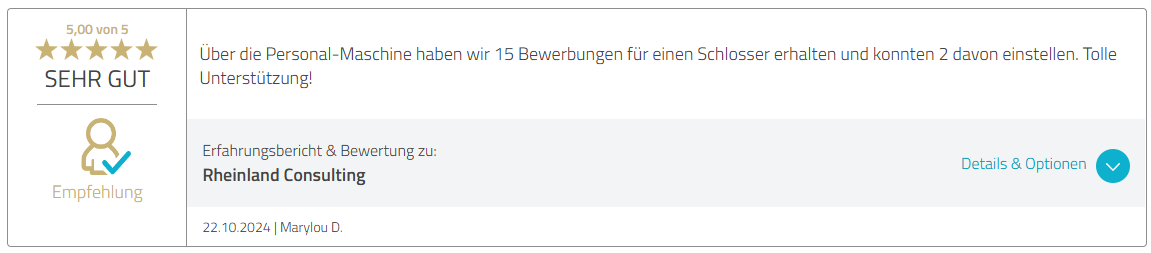 5-Sterne-Bewertung von Marylou D. vom 22. Oktober 2024