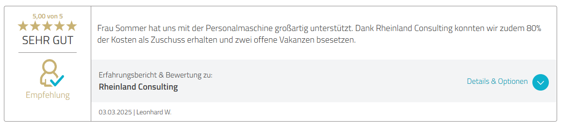 5-Sterne-Bewertung von Leonhard W. vom 3. März 2025